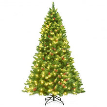 Load image into Gallery viewer, 6.5 Feet Pre-lit Hinged Christmas Tree with LED Lights