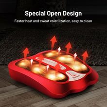 Load image into Gallery viewer, Shiatsu Heated Electric Kneading Foot and Back Massager-Red