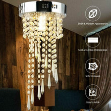 Load image into Gallery viewer, Elegant Ceiling Crystal Chandeliers with Stainless Base