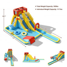 Load image into Gallery viewer, 7-in-1 Inflatable Dual Slide Water Park Bounce House Without Blower