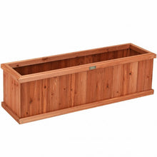 Load image into Gallery viewer, 3' x 3" Wooden Decorative Planter Box for Garden Yard and Window