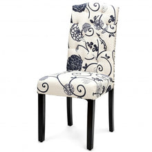 Load image into Gallery viewer, Set of 2 Tufted Upholstered Dining Chair-Black & White