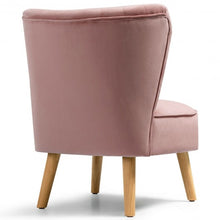 Load image into Gallery viewer, Armless Accent Chair Modern Velvet Leisure Chair-Pink