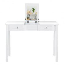 Load image into Gallery viewer, Vanity Dressing Table with 1 Mirror and 2 Drawers