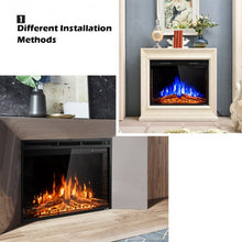 Load image into Gallery viewer, 36" Electric Fireplace Insert Freestanding Stove Heater