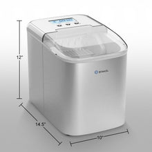 Load image into Gallery viewer, 26 lbs Countertop LCD Display Ice Maker with Ice Scoop