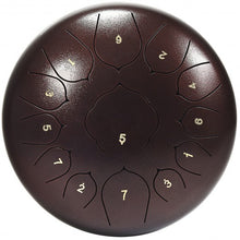 Load image into Gallery viewer, Steel Tongue Handpan Drum 13 Notes 12�-Coffee