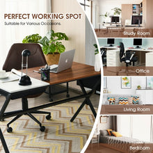 Load image into Gallery viewer, Writing Study Computer Desk with Drawer and Storage Bag-Natural