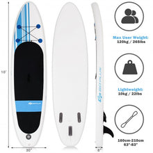 Load image into Gallery viewer, 10' Inflatable Stand Up Paddle Board with Carry Bag