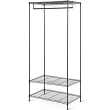 Load image into Gallery viewer, 3-Tier Portable Clothing Rack Garment Hanger