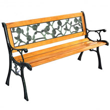 Load image into Gallery viewer, GOPLUS 49 1/2" Patio Park Garden Porch Chair Bench