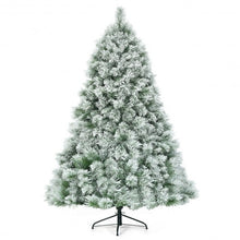 Load image into Gallery viewer, 7 Feet Artificial Christmas Tree with Snowy Pine Needles
