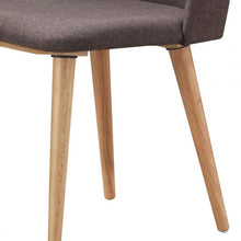 Load image into Gallery viewer, Set of 2 Leisure Accent Armless Upholstered Dining Chairs-Brown