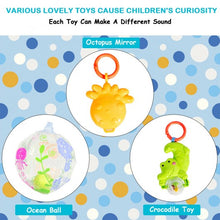 Load image into Gallery viewer, 4-in-1 Baby Play Gym Mat with 3 Hanging Toys