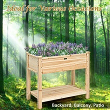 Load image into Gallery viewer, Raised Garden Elevated Wood Planter Box Stand