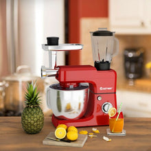 Load image into Gallery viewer, 3-in-1 Multi-functional 6-speed Tilt-head Food Stand Mixer-Red
