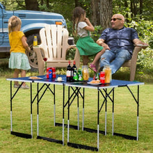 Load image into Gallery viewer, 3 pcs Folding Height Adjustable Camping Picnic Table Set