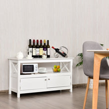 Load image into Gallery viewer, 44" Wooden Storage Cabinet TV Stand-White