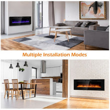Load image into Gallery viewer, 50" Electric Fireplace Recessed Ultra Thin Wall Mounted Heater