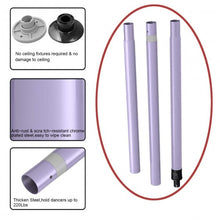 Load image into Gallery viewer, Dance Pole Full Kit Portable Stripper Exercise Fitness Club Party Dancing-purple