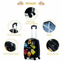 Load image into Gallery viewer, 2 pcs Kids Luggage Set 12" Backpack & 16" Rolling Suitcase