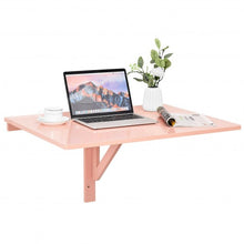 Load image into Gallery viewer, Space Saver Folding Wall-Mounted Drop-Leaf Table-Pink
