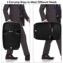 Load image into Gallery viewer, 12" Dual 2-Way 1600 W Powered PA Speaker System