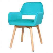 Load image into Gallery viewer, Set of 2 Modern Accent Armchairs-Blue