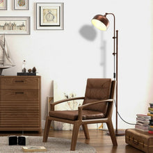 Load image into Gallery viewer, Industrial Floor Standing Pole Lamp with Adjustable Lamp Head