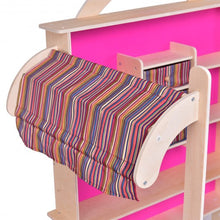 Load image into Gallery viewer, Pink Kids Wooden Toy Shop Market Shopping Pretend Play Set