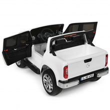 Load image into Gallery viewer, 12V 2-Seater Kids Ride On Car Licensed Mercedes Benz X Class RC with Trunk-White