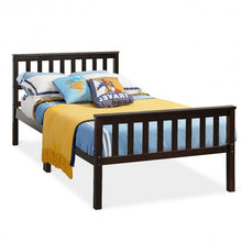Load image into Gallery viewer, Wood Bed Frame Wood Slats Support Platform Twin Size