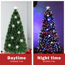 Load image into Gallery viewer, LED Optic Artificial Christmas Tree with Snowflakes-5'