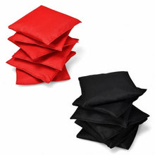 Load image into Gallery viewer, 12 Beanbag Black and Red Weather Resistant Bags