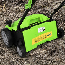 Load image into Gallery viewer, 12Amp Corded Scarifier 13" Electric Lawn Dethatcher -Green