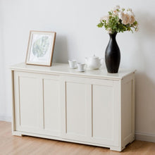 Load image into Gallery viewer, Kitchen Storage Cupboard Cabinet with Sliding Door-White