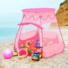 Load image into Gallery viewer, Pink Portable Kid Play House Play Tent with 100 Balls