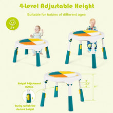 Load image into Gallery viewer, 5-in-1 Kid Folding Storage Activity Table Chair Set-Green