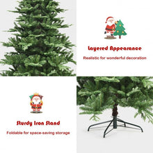 Load image into Gallery viewer, 7.5 ft Pre-Lit Aspen Fir Hinged Artificial Christmas Tree with 700 LED Lights