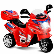 Load image into Gallery viewer, 3 Wheel Kids 6V Battery Powered Electric Motorcycle Red