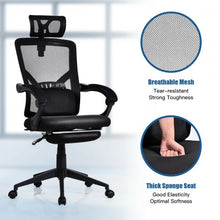 Load image into Gallery viewer, High Back Office Recliner Chair with Adjustable Headrest and Footrest