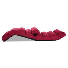 Load image into Gallery viewer, Folding Lazy Sofa Chair Stylish Sofa Couch Beds Lounge Chair W/Pillow-Burgundy