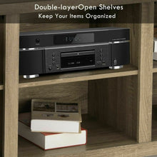 Load image into Gallery viewer, Rustic TV Stand Entertainment Center Storage Cabinet