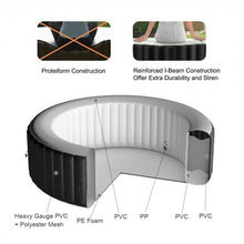 Load image into Gallery viewer, Goplus Portable Inflatable Bubble Massage Spa-Black