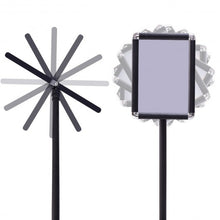 Load image into Gallery viewer, 9.5" x 13" Graphic Adjustable Aluminum Pedestal Poster Stand-Black