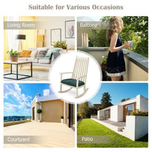 Load image into Gallery viewer, Wood Rocking Chair with Thick Cushion