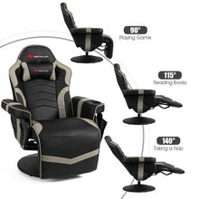 Load image into Gallery viewer, Ergonomic High Back Massage Gaming Chair with Pillow-Gray