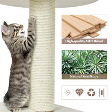 Load image into Gallery viewer, 46 Inch Wooden Cat Activity Tree with Platform and Cushionsfor for Cats and Kittens