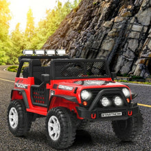 Load image into Gallery viewer, 12V Kids Remote Control Electric Ride On Truck Car with Lights and Music -Red