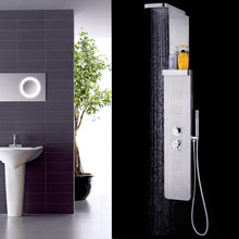 Load image into Gallery viewer, 59” Stainless Steel Shower Panel with Massage Jets & Hand Shower